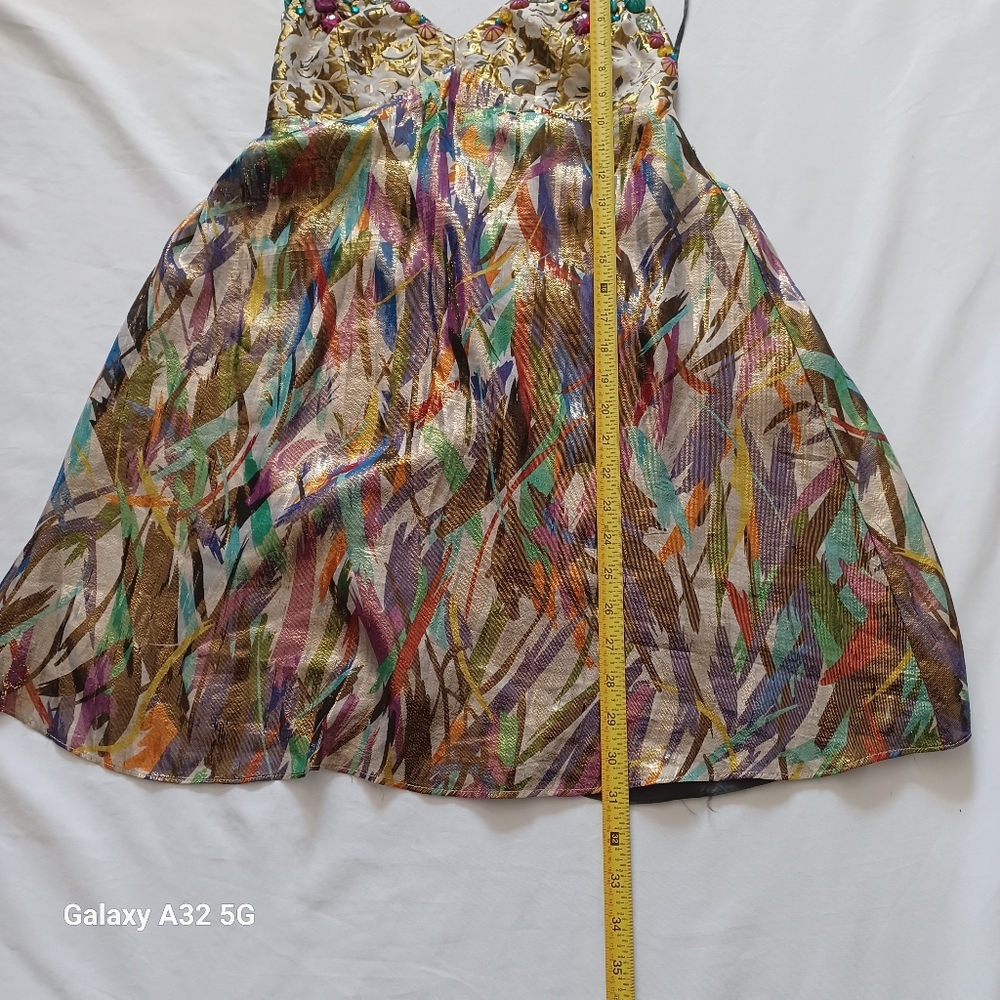 Meghan Los Angeles Women Size 6  Multicolor Abstract Dress - Picture 9 of 15
